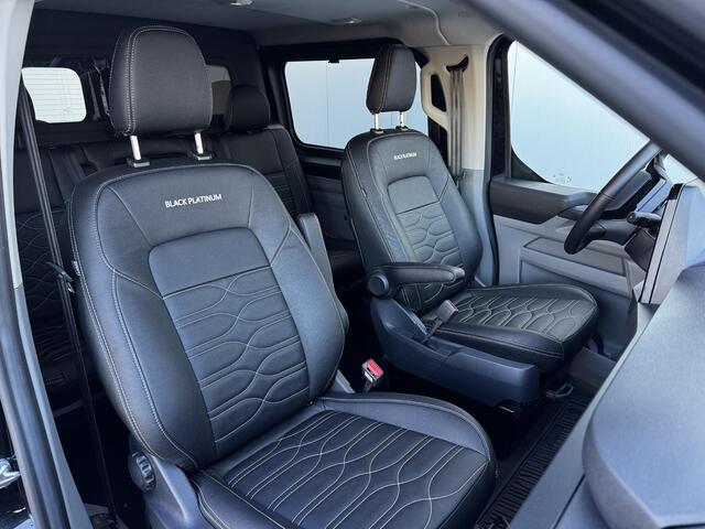 Ford TRANSIT CUSTOM 320 2.5 PHEV L2H1 Black Platinum DUBBEL CABINE | 2250 KG AHW | 1100 KG Laadvermogen | Lederen Bekleding | Stoel-Stoel | Privacy Glass |