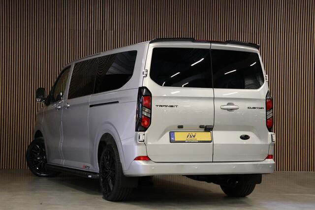 Ford TRANSIT CUSTOM 320 2.0 TDCI 150 PK L2H1 DC LIMITED | L+R Schuifdeur | Dubbel Cabine | Camera | CarPlay | Lane Assist | PDC V+A | Glaslook panelen Raptor Edition | NL Auto | 5-Zitter | Verlengde fabrieksgarantie tot 12-2029