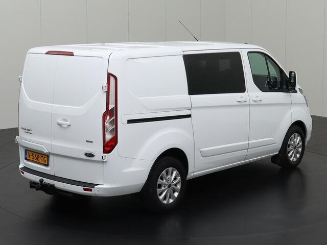 Ford TRANSIT CUSTOM 2.0TDCI 130Pk Limited Dubbele Cabine | 2xSchuifdeur | Navigatie | Camera | Airco | Cruise | Trekhaak