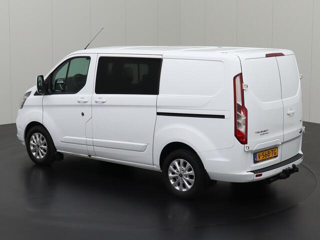 Ford TRANSIT CUSTOM 2.0TDCI 130Pk Limited Dubbele Cabine | 2xSchuifdeur | Navigatie | Camera | Airco | Cruise | Trekhaak