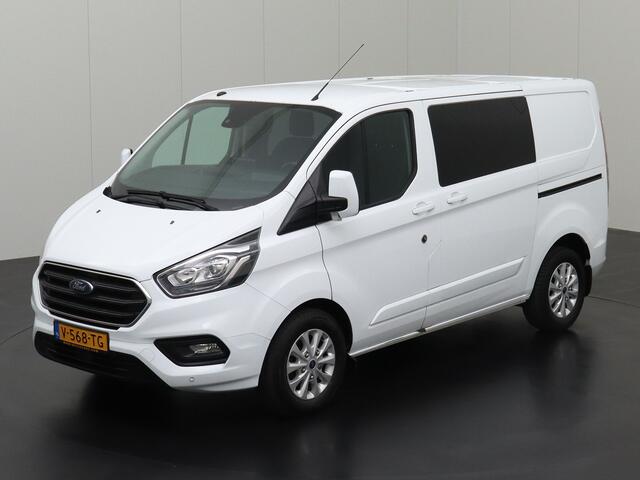 Ford TRANSIT CUSTOM 2.0TDCI 130Pk Limited Dubbele Cabine | 2xSchuifdeur | Navigatie | Camera | Airco | Cruise | Trekhaak