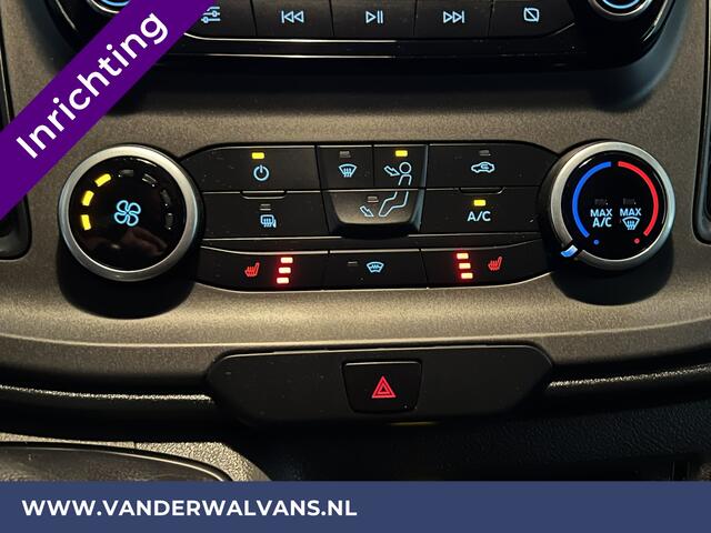 Ford TRANSIT CUSTOM 2.0 TDCI L2H1 Inrichting Euro6 Airco | Navigatie | Camera | LED | Cruisecontrol | Android Auto Parkeersensoren, Verwarmde voorruit, Stoelverwarming, Bijrijdersbank, 2800kg trekvermogen