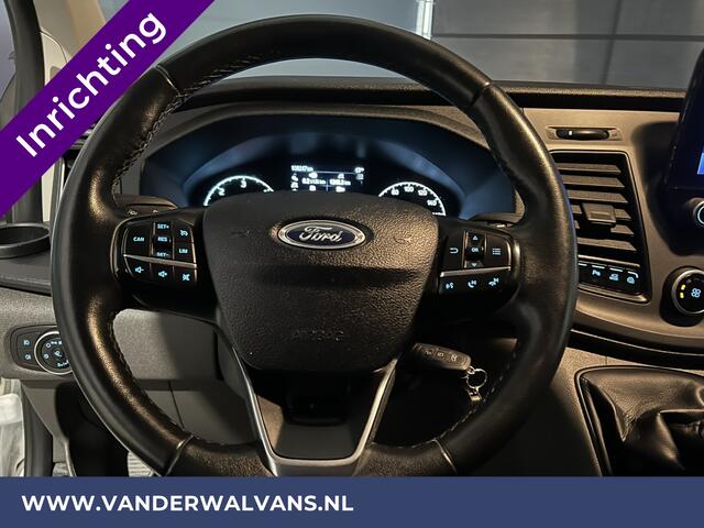 Ford TRANSIT CUSTOM 2.0 TDCI L2H1 Inrichting Euro6 Airco | Navigatie | Camera | LED | Cruisecontrol | Android Auto Parkeersensoren, Verwarmde voorruit, Stoelverwarming, Bijrijdersbank, 2800kg trekvermogen