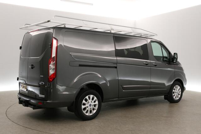 Ford TRANSIT CUSTOM 320 2.0 TDCI L2H1 Dubbele Cabine 5 Persoons 2xSchuifdeur Airco Cruise Navigatie PDC Imperiaal Trekhaak