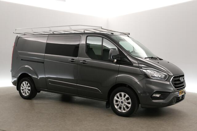 Ford TRANSIT CUSTOM 320 2.0 TDCI L2H1 Dubbele Cabine 5 Persoons 2xSchuifdeur Airco Cruise Navigatie PDC Imperiaal Trekhaak