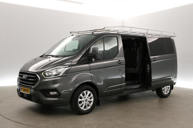Ford TRANSIT CUSTOM 320 2.0 TDCI L2H1 Dubbele Cabine 5 Persoons 2xSchuifdeur Airco Cruise Navigatie PDC Imperiaal Trekhaak