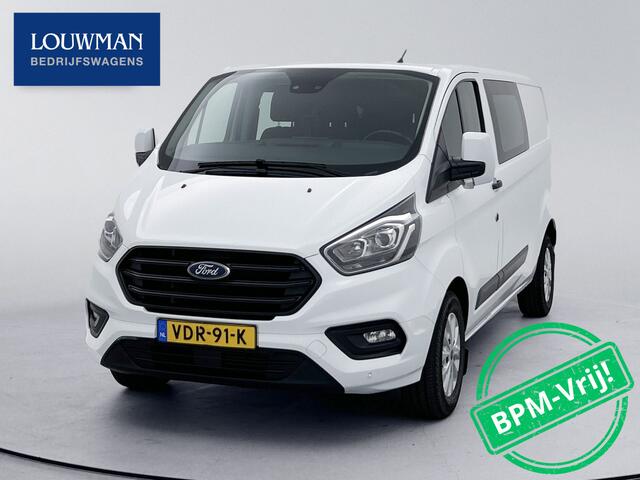 Ford TRANSIT CUSTOM 340 2.0 TDCI L2H1 170pk Dubbele Cabine Lichtmetaal Trekhaak 3400kg Achteruitrijcamera Cruise Control DC
