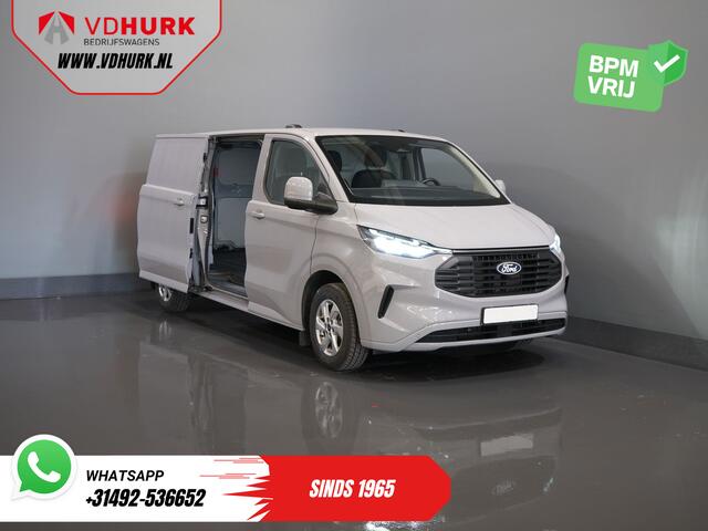 Ford TRANSIT CUSTOM 2.0 TDCI 150 pk L2 Limited BPM VRIJ! (DEMO) Garantie tot 9-29'/ LED/ 2x Schuifdeur/ Stoelverw./ Carplay/ Camera/ PDC/ LMV/ Cruise/ Inductie lader/ Rij Assist