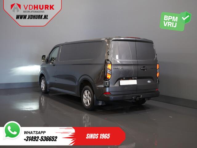 Ford TRANSIT CUSTOM 320 2.0 TDCI 136 pk Aut. L2 Trend BPM VRIJ! Garantie 3-28'/ LED/ Adapt.Cruise/ 2.7t Trekverm./ Carplay/ Camera/ Trekhaak