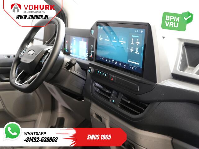 Ford TRANSIT CUSTOM 320 2.0 TDCI 136 pk Aut. L2 Trend BPM VRIJ! Garantie 3-28'/ LED/ Adapt.Cruise/ 2.7t Trekverm./ Carplay/ Camera/ Trekhaak