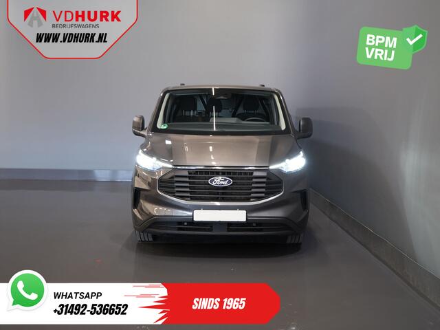 Ford TRANSIT CUSTOM 320 2.0 TDCI 136 pk Aut. L2 Trend BPM VRIJ! Garantie 3-28'/ LED/ Adapt.Cruise/ 2.7t Trekverm./ Carplay/ Camera/ Trekhaak