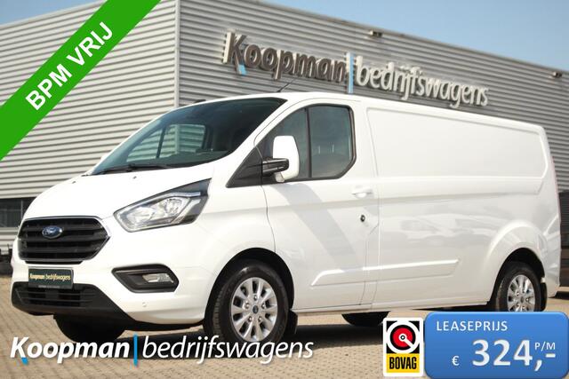 Ford TRANSIT CUSTOM 300 2.0TDCI 130pk L2H1 Limited | Camera | Trekhaak | Carplay/Android | Cruise | Lease 324,- p/m