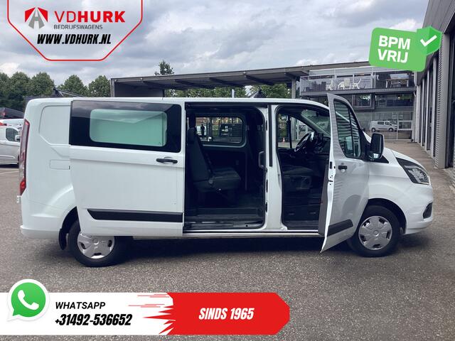 Ford TRANSIT CUSTOM 2.0 TDCI L2 Trend DC Dubbel Cabine BPM VRIJ! NL Auto/ Stoelverw./ Carplay/ 2.7t Trekverm./ Navi/ PDC/ Cruise