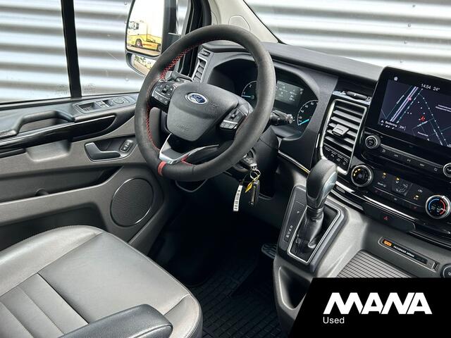 Ford TRANSIT CUSTOM Tourneo 320 2.0TDCI L2H1 185PK DC automaat Leer Trekhaak 2x Schuifdeur