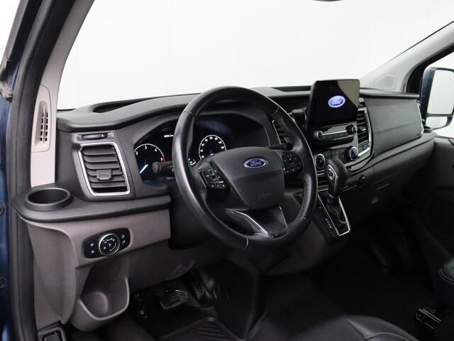 Ford TRANSIT CUSTOM 2.0TDCI Lang Automaat Dubbele Cabine Platinum Edition | Leder | Navigatie | Camera | Trekhaak | 2xSchuifdeur