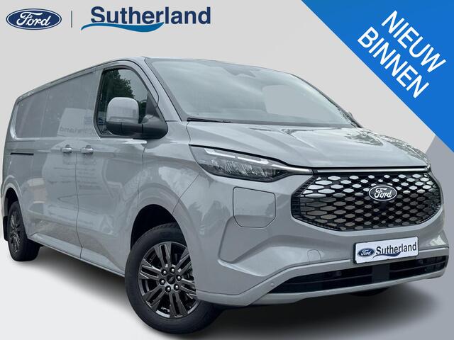 Ford TRANSIT CUSTOM E-Transit 340 L2 Limited/Titanium 65 kWh / 218pk | SCI | Ford voorraad | Premium Lak: Grey Matter, Limited interieurbekleding, verwarmbare passagiersstoel (8-weg verstelbaar), centrale dubbele vergrendeling, 17 inch lichtmetalen velgen, Driver Assistance 