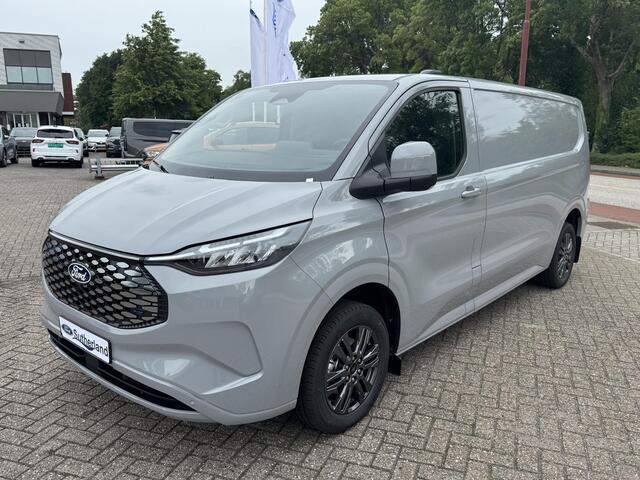 Ford TRANSIT CUSTOM E-Transit 340 L2 Limited/Titanium 65 kWh / 218pk | SCI | Ford voorraad | Premium Lak: Grey Matter, Limited interieurbekleding, verwarmbare passagiersstoel (8-weg verstelbaar), centrale dubbele vergrendeling, 17 inch lichtmetalen velgen, Driver Assistance 