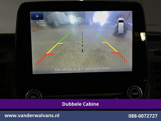 Ford TRANSIT CUSTOM 2.0 TDCI 131pk Automaat L2H1 Dubbele Cabine Euro6 Airco | 5-zits | Camera | Navigatie LED, Cruiscontrol, Stoelverwarming, Verwarmde Voorruit, Parkeersensoren