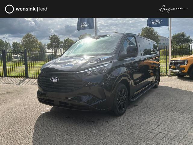 Ford TRANSIT CUSTOM 320 2.5 PHEV L2H1 Black Platinum DC | 17 Inch Lichtmetalen Velgen | Verwarmbare Stoelen | Verwarmbaar Stuurwiel | 1100 KG Laadvermogen | Lederen Bekleding | Privacy Glass |