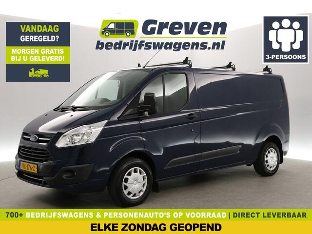 Ford TRANSIT CUSTOM 290 2.0 TDCI L2H1 | Airco | Cruise | Parkeersens. | Navigatie | 3 Persoons | Trekhaak