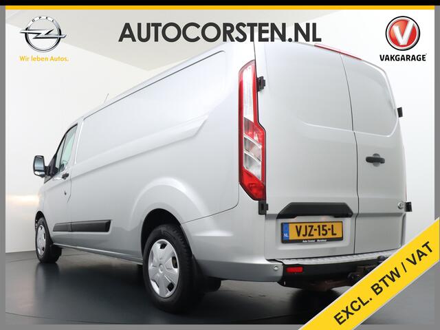 Ford TRANSIT CUSTOM 300 2.0TDCI 130PK AUTOMAAT L2H1 3-Persoons Trekhaak Camera Cruise Control DAB Pdc Trend Schuifdeur Betonplex vloer Lat om Lat Wandbetimmering 1.750KG Trekgewicht Euro 6
