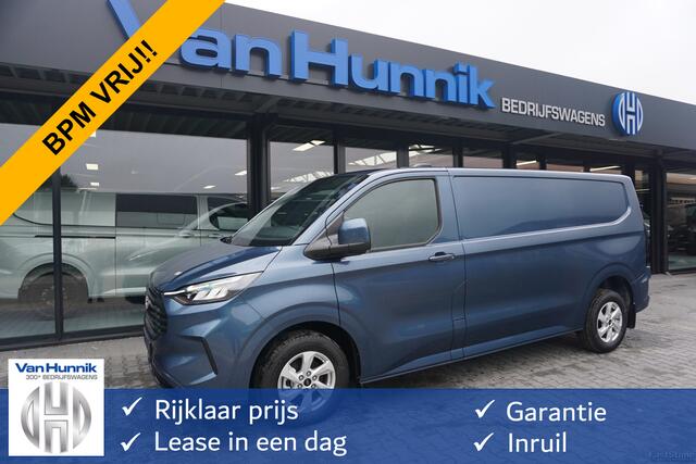 Ford TRANSIT CUSTOM 300L 136PK Limited BPM VRIJ!! Navi, Cam, Adap. Cruise, 16" LM!! NR. A222