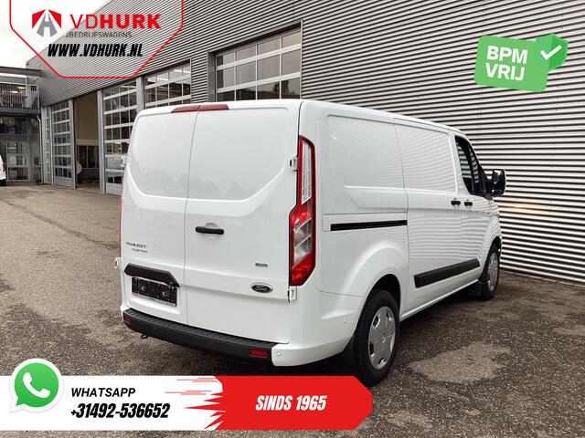 Ford TRANSIT CUSTOM 340 130 pk PHEV Trend BPM VRIJ! Plug-In/ Inrichting/ Carplay/ Stoelverw./ Cruise/ Camera/ PDC/ Airco Klaar voor publicatie 08-10