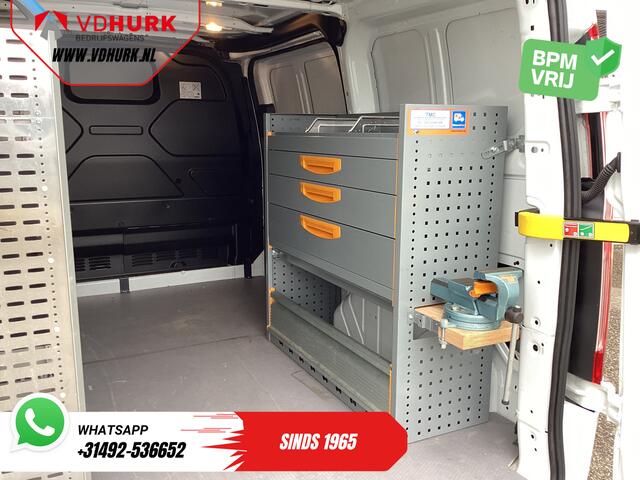 Ford TRANSIT CUSTOM 340 130 pk PHEV Trend BPM VRIJ! Plug-In/ Inrichting/ Carplay/ Stoelverw./ Cruise/ Camera/ PDC/ Airco Klaar voor publicatie 08-10