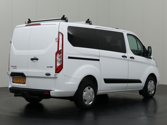 Ford TRANSIT CUSTOM 2.0TDCI 130PK Dubbele Cabine | Navigatie | Camera | 6-Peroons | Trekhaak | Dakdragers