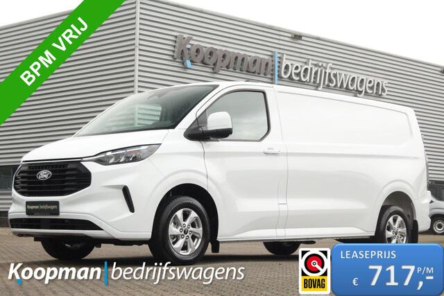 Ford TRANSIT CUSTOM 320 2.0TDCI 136pk L2H1 Limited | Automaat | LED | Sync 4 13" | Keyless | Camera | LMV | Lease 717,- p/m
