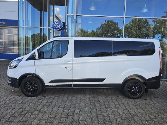 Ford TRANSIT CUSTOM 300 2.0 TDCI L2H1 Trail | Glasslook panelen | Raptor grille | Camera | Trekhaak | Leder | Voorruitverwarming | Airco | Cruise control etc.