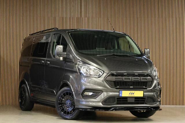 Ford TRANSIT CUSTOM 310 2.0 TDCI Sport DC 170 PK | Navigatie | Camera | CarPlay | Blind Spot | Alarm Klasse 3 | Rijstrooksensor | Trekhaak | L+R Schuifdeur | Maxton spoilerkit | Dubbel cabine | NAP Logisch | NL Auto | Nieuwe APK