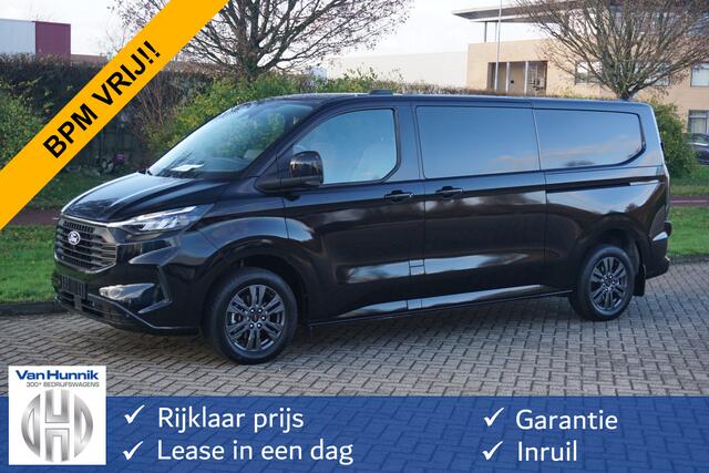 Ford TRANSIT CUSTOM 320L 170PK Limited AUT BPM VRIJ!! Navi, Cam, Adap. Cruise, 17" LM, LED 2x Schuifdeur!! NR. 442