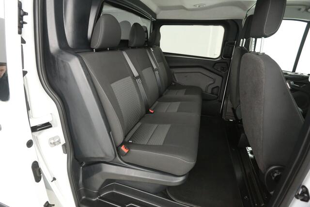 Ford TRANSIT CUSTOM 340 2.0 TDCI L2H1 | DC | Aut. | Airco | Cruise | Camera | 2xSchuifdeur | Carplay | Navi | Trekh. | Parkeersens.