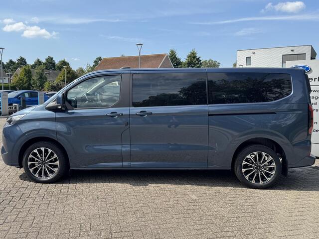 Ford TRANSIT CUSTOM Tourneo 340 2.5 PHEV L2H1 Titanium X 233pk | Incl. BTW/BPM Rijklaar | Handsfree elektrische dubbele zijschuifdeuren | Inklapbare trekhaak | Tourneo Luxury Pack | Verwarmbaar stuurwiel
