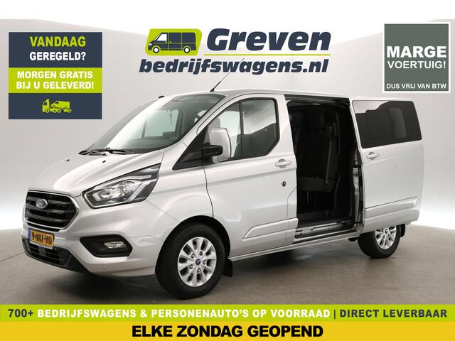 Ford TRANSIT CUSTOM 300 2.0 TDCI L1H1 | MARGE | DC | Automaat | Airco | Cruise | Camera | Schuifdeur L+R | Carplay | Trekh. | LED