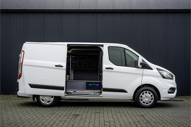 Ford TRANSIT CUSTOM 2.0 TDCI L1H1 | Volledig ingericht | Airco | Cruise | 3-zits