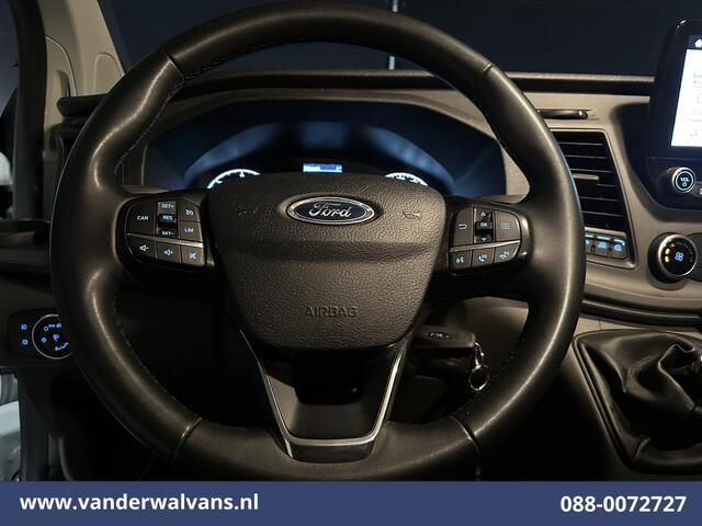 Ford TRANSIT CUSTOM 2.0 TDCI 131pk L2H1 Euro6 Airco | LED | Apple Carplay | Cruisecontrol | 2800kg Trekhaak | Stoelverwarming Parkeersensoren, Verwarmde voorruit, Bijrijdersbank