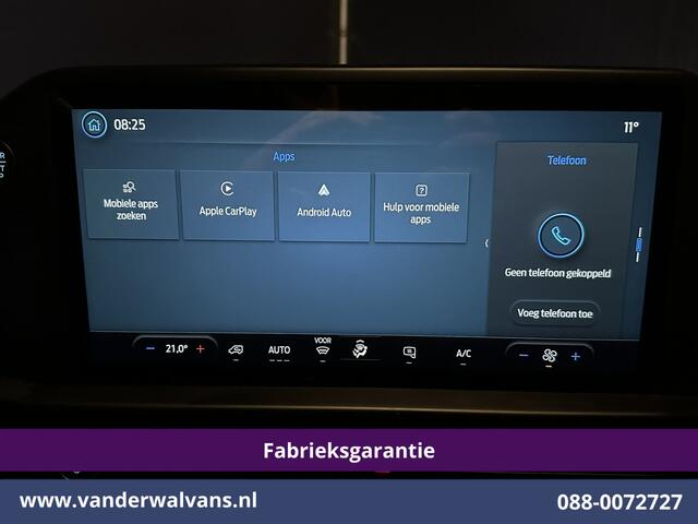 Ford TRANSIT CUSTOM 2.0 TDCI 136pk L2H1 Fabrieksgarantie Euro6 Airco | Camera | LED | Apple Carplay | Cruisecontrol Android Auto, Verwarmde voorruit, Parkeersensoren, Bijrijdersbank, 2800kg trekvermogen