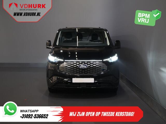 Ford TRANSIT CUSTOM E-Transit 340 65 kWh 218 pk 330km WLTP L2 Limited 2x Schuifdeur/ Elek.Schuif/ 2.3t Trekverm./ Snellader/ Matrix LED/ B&O/ Adapt.Cruise/ Standkachel/ Carplay/ Camera