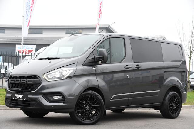Ford TRANSIT CUSTOM 300 2.0 TDCI L1H1 Limited DC Raptor Edition Camera, Cruise, Carplay, 2 x Schuifdeur, LED, Stoelverwarming, 130pk, Automaat, Uniek!