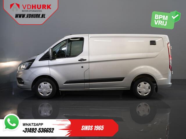 Ford TRANSIT CUSTOM 2.0 TDCI 130 pk BPM VRIJ! Sortimo/ Standkachel/ Stoelverw./ Carplay/ Camera/ Navi/ Cruise