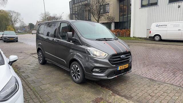 Ford TRANSIT CUSTOM 320 2.0 TDCI 185pk Automaat Sport DC Leer Trekhaak 2x Schuifdeur Navi Camera Winter pack