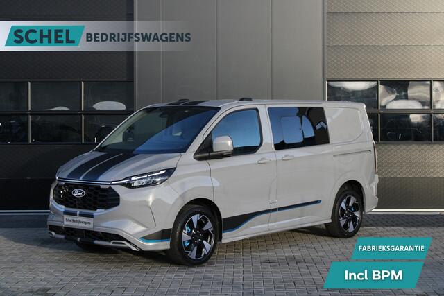 Ford TRANSIT CUSTOM 320 2.5 PHEV L1H1 Sport DC 232pk - 2x Schuif - 360 Camera - ACC - Keyless - Stoel/Stuurverwarming - Blindspot - Incl BPM - Rijklaar
