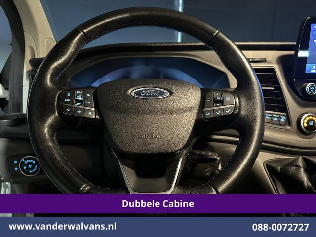 Ford TRANSIT CUSTOM 2.0 TDCI 130pk L2H1 Dubbele Cabine Euro6 Airco | 6-Zits | Camera | Navigatie | LED | Apple Carplay Android Auto, Cruisecontrol, Stoelverwarming, Verwarmde voorruit, Parkeersensoren, Achterklep