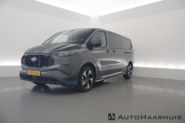 Ford TRANSIT CUSTOM 320 2.5 PHEV L2H1 Sport Dubb. Cab. | 2x Schuifdeur | Elek. Trekhaak | Stoel- Stuurverw. | Camera | Navi | 19" velgen