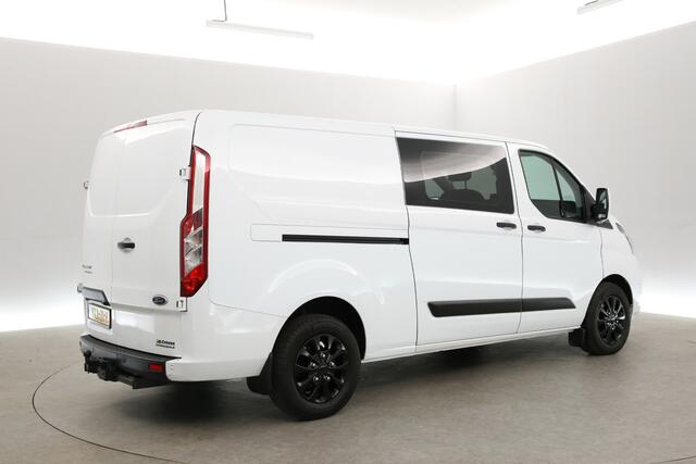 Ford TRANSIT CUSTOM 2.0 TDCI L2H1 | Dubbele Cabine | Aut. | Airco | Cruise | Camera | 2xSchuifdeur | Carplay | Navi | Trekh. | Parkeersens.
