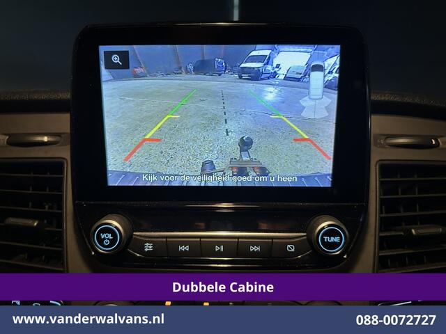 Ford TRANSIT CUSTOM 2.0 TDCI 131pk L2H1 Dubbele Cabine Euro6 Airco | 6-Zits | Camera | LED | 2800kg Trekhaak | Cruisecontrol Verwarmde voorruit, Android Auto, Dakdragers, Parkeersensoren
