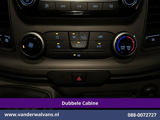 Ford TRANSIT CUSTOM 2.0 TDCI 131pk L2H1 Dubbele Cabine Euro6 Airco | 6-Zits | Camera | LED | 2800kg Trekhaak | Cruisecontrol Verwarmde voorruit, Android Auto, Dakdragers, Parkeersensoren