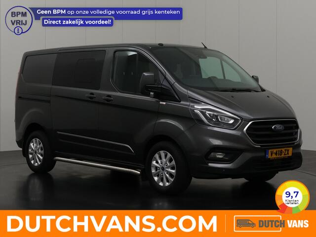 Ford TRANSIT CUSTOM 2.0TDCI 170PK Dubbele Cabine Limited | 2xSchuifdeur | Navigatie | Camera | Trekhaak | Airco | Cruise